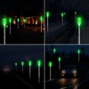 Aolyty Solar Lights Outdoor, Waterproof Driveway Markers Reflective, Warning Flash