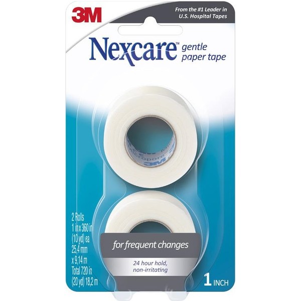 Nexcare - Gentle Paper Tape 25mm x 9.1m 2 Pack