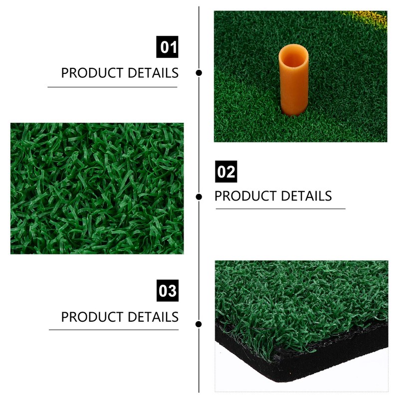 BESPORTBLE 1 Set Golfing Training Turf Mat Portable Practice Pad