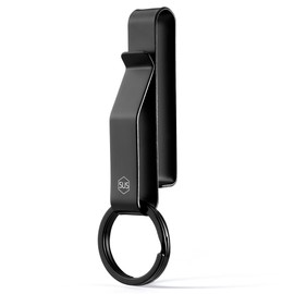 KeyUnity KS08 Tactical Stealth Key Ring Holder for Police & Firefighter Duty Belt, Double Side Quick Release Key Holder (1)