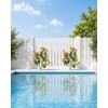 38 inch 2 Pack Artificial Orange Camellia Trees in Pot