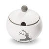 GMUNDNER KERAMIK Sugar Bowl with Cut-Out Diameter 10 cm Grey