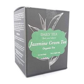 Daily Tea Organic Jasmine Green Tea 20 tea bags, net weight 40g