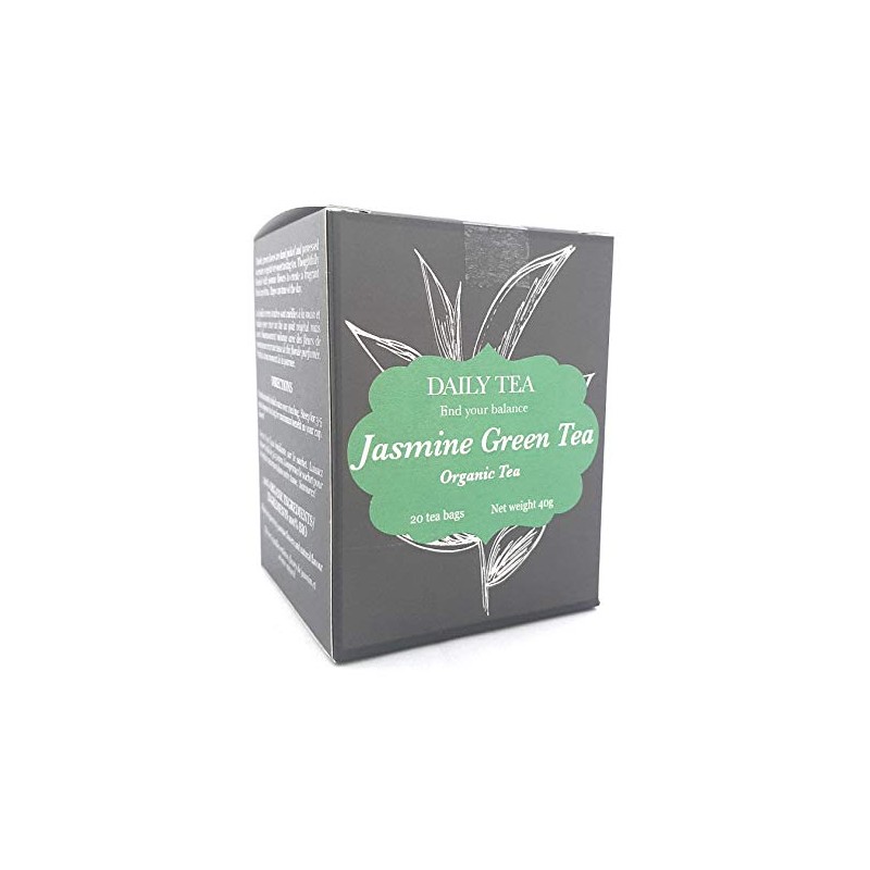 Daily Tea Organic Jasmine Green Tea 20 tea bags, net