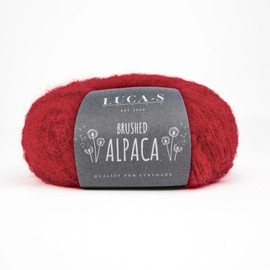 10 Pack of Luca-S Yarns Brushed Alpaca, Super Soft & Fluffy Alpaca Yarn, 25g - 125m, 89% Alpaca 11% Polyamide, 25g Aran Knitting Wool