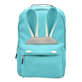 Lluvia Mochila Love Conejo Lisa Bordada Celeste Primaria Ll23bjy001 Lluvia