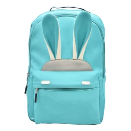 Lluvia Mochila Love Conejo Lisa Bordada Celeste Primaria Ll23bjy001 Lluvia