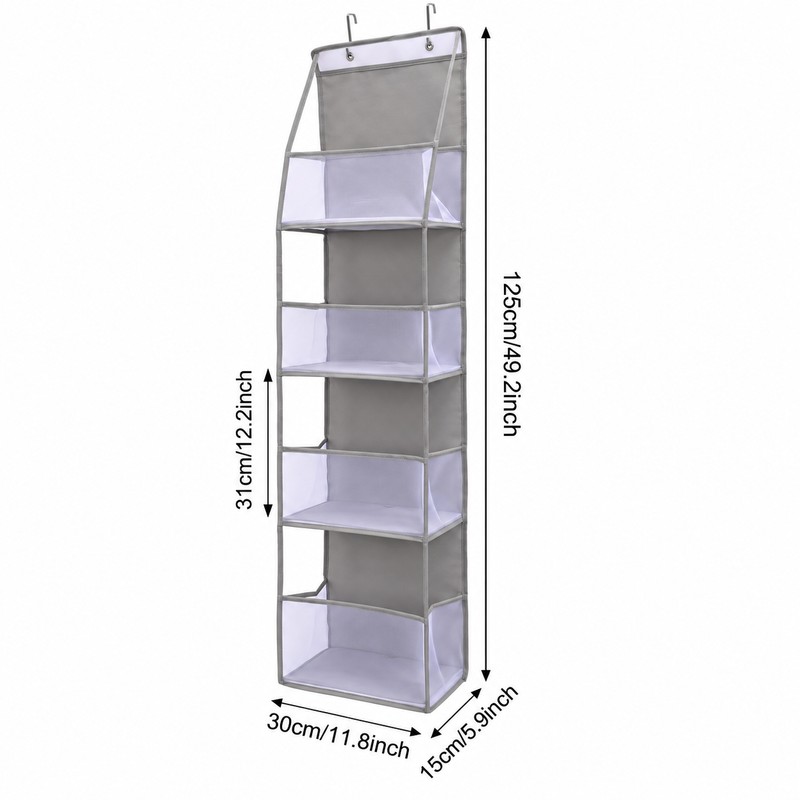 Hanging Storage Organizer for Everyday Items – 4/6-Tier Foldable Design
