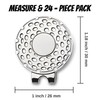 BSTWARM 24 PCS Magnetic Golf Hat Clips Ball Marker Holder