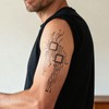 UBICA Semi Permanent Tattoo, Cyber Circuit Board Microchip Design, Large