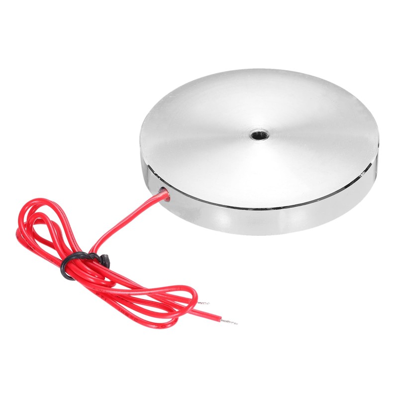 sourcing map DC12V 20KG Lift Holding Electromagnet Sucking Disc Electric