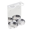 380ml Wall Mounted Double Chrome Silver dispenser bracket Ideal for