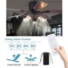 QIACHIP Universal Ceiling Fan and Lights Wireless Remote Control Kit
