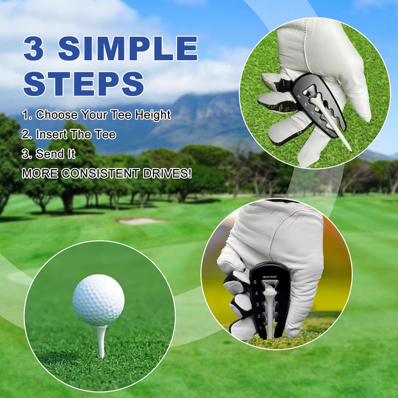 Risipu Golf Tee Height Tool – Portable Golf Tee Tool