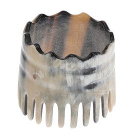 Baluue 1pc Multi-function Wide Tooth Anti-static Massage Comb for Scalp Acupoint Horn Comb for Home and Salon Use Designs