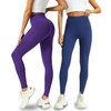 Mlenhor 4 Pack Leggings with Pockets for Women - Soft