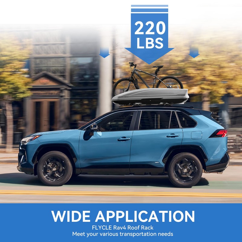 220LBS Roof Rack Cross Bars for 2019-2025 RAV4 XLE XSE