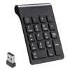 Quwem 18 Key Wireless Numeric Keypad, 2.4G Ultra-Thin Portable Number
