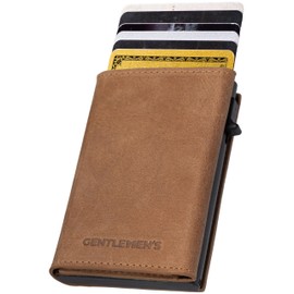 Gentlemen's® Cardholder - Credit Card Holder with Coin Compartment & RFID Protection - Wallet for Men Small - Small Wallet for Men - Wallet with Coin Compartment - Smart Wallet for Cards & Coins,