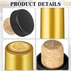 100 Pcs Wine Bottle Cork Stopper Plastic Top Kits, 50
