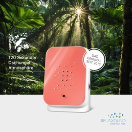 RELAXOUND Original Junglebox Jungle Sound - Nature Sounds - Rainforest Atmo Soundbox (Rosy, Design)