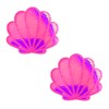 Neva Nude Pink Neon Nights Blacklight Iridescent Mermaid Shell Nipztix