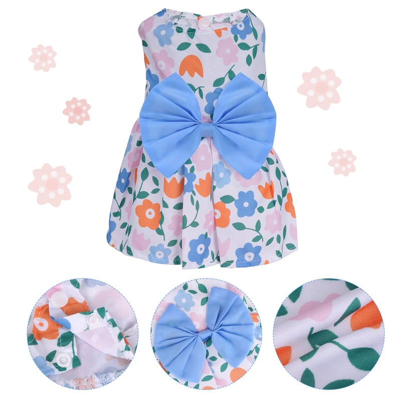 choyaxo Floral Dog Dress Cute Dog Skirt Pet Dress Summer