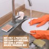 COBETE Kitchen Sink Splash Guard, 24in Faucet Mat Splash Catcher,