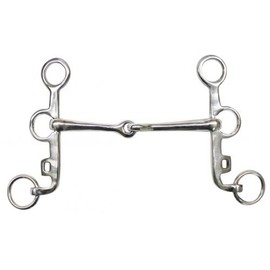 Showman Stainless Steel Argentine Snaffle Bit! New Horse TACK!