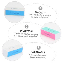 Beavorty 18pcs Nail Buffer Blocks Sided Nail Polisher and File for Smooth Finishing Manicure Care Tools for Women Lightweight and Washable for Home