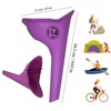 ZatRuiZE Female Urinal Purple, Portable Travel Urination Device for Women