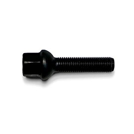 H&R B1255502 Wheel Bolt Spherical Collar R12 M12 x 1.50 Length 55 mm Black (e.g. Mercedes)