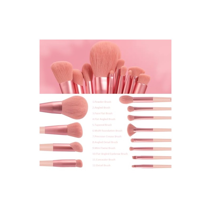 Banidy Juego de Brochas de Maquillaje Con Bolsa y Estuche