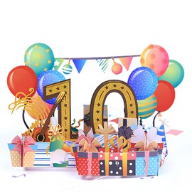 Birthday Gifts for 10 Year Old Girls 3D Pop Up Creative Birthday Card for Her Greeting Cards for Children with Envelope Blank Card 33310