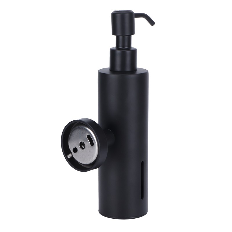 200ml Round Soap Dispenser WallMounted Shampoo Shower Gel Container Bathroom
