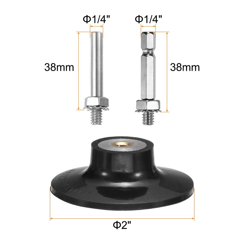 sourcing map 2Pack 3" Disc Pad Holder Quick Change Discs