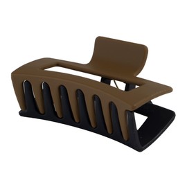 Large 4 Inch Rectangular Women's Strong Hold Hair Clip 4 Pcs, 2 Tone A