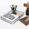 Fvstar Black File Tray Wire Desk Tray Organizer Elegant Letter