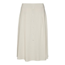 VERO MODA Women's Vmjesmilo Hw Calf Skirt WVN Ga Noos Skirt, Silver Lining