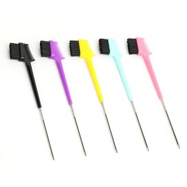 2 PCS Hair Edge Control Brush - Tripple Sided Edges and Baby hairs Brush with metal pin Tail