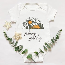 Brief Turbo Hiking Buddy Baby Girls Boys Bodysuit Newborn onesie Short Sleeve Infant Romper white 6months