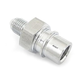 Brake Hose Male AN3 to Female 10mm x 1.25 Adaptor - Chrome - Female Inverted Flare - Fits Honda CB350F/360/400F/450K/500/550/750