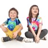 Boys Tie Dye T Shirts 3-12 Years Hippies Senior Crewneck