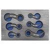 ZKTOOL 6PC Pry Bar Wrench Adaptor Head Kit,Crowbar Adapter Head