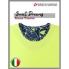 sesto senso Men's Short Cotton Pyjamas Summer Short Sleeve, Green