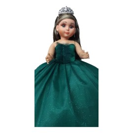 Muñeca Quinceañera Xv 15 Lacio Verde Botella Li