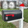 CustomSantaHats.com Outdoor Mini Santa Hat for Mailbox Cap 4x4 Christmas