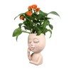 Face Planter Pots Resin Home Head Planter Face Flower Pot