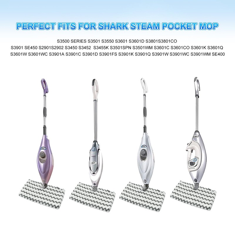 6 Pack Steam Mop Replacement Pads for Shark S3500 Series