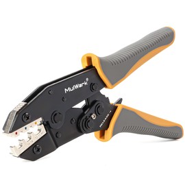 Mulwark Wire Crimping Tool – Professional Ratcheting Crimper for Heat Shrink Connectors, Electrical Terminals, Automotive Wiring, and DIY Projects